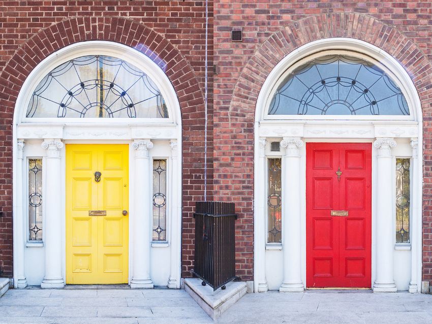Colourful Georgian doors, Dublin