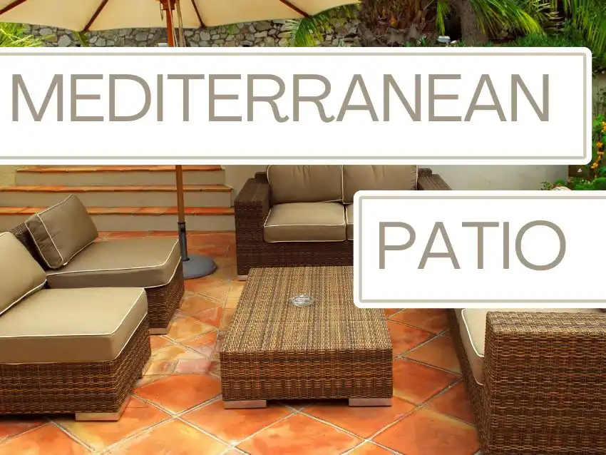 Mediterranean style patio