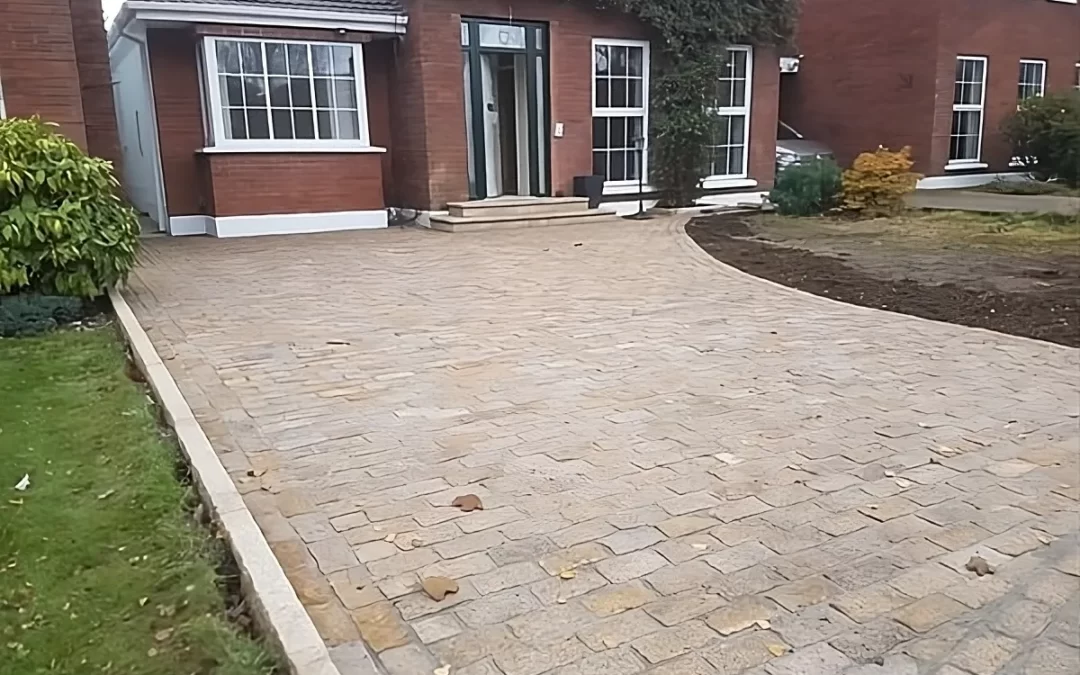 cobbles paving finished driveway dublin