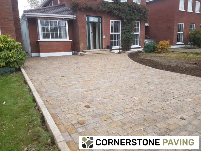 cobblestone paving finished driveway dublin