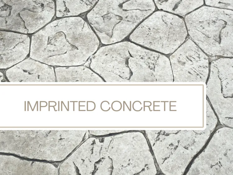 imprinted concrete surface