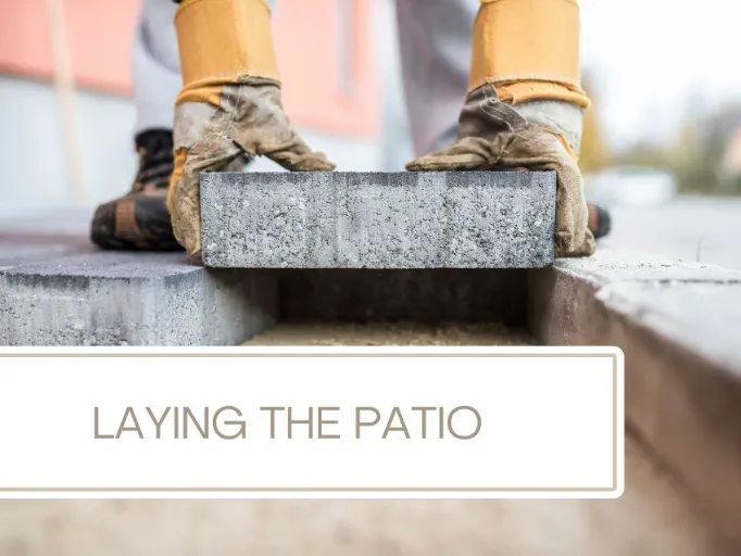 how to lay a patio