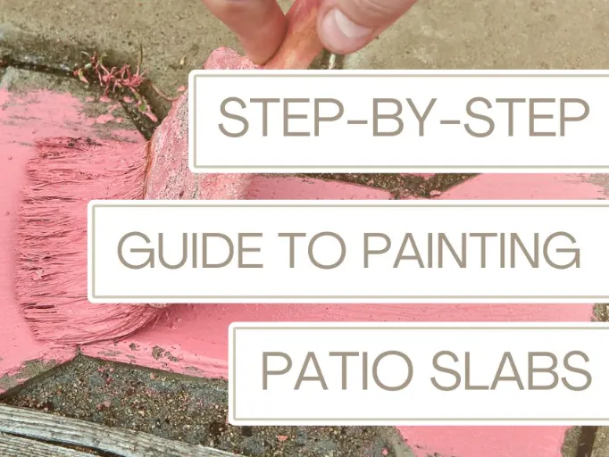 how to paint patio slabs